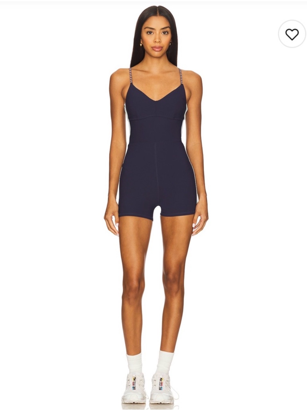 The Upside Navy Workout Romper Onesie